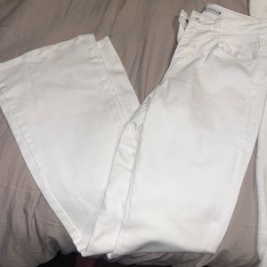 White Zara flare jeans